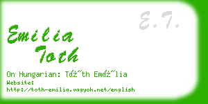 emilia toth business card